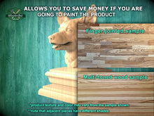 Load image into Gallery viewer, Corgi bust made of wood, Unpainted, Corgi Wooden Finial for Staircase Newel Post, Corgi finial bed post
