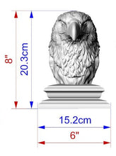 Load image into Gallery viewer, Custom order. Set of 4 animal finials with 6 inch square bases, Material - Alder
