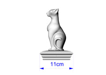 Load image into Gallery viewer, Custom order. Cat and Eagle Wooden Finial for Staircase Newel Post
