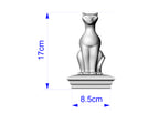 Custom order. Cat and Eagle Wooden Finial for Staircase Newel Post
