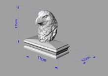 Load image into Gallery viewer, Custom order. Cat and Eagle Wooden Finial for Staircase Newel Post
