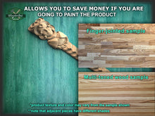 Load image into Gallery viewer, Caryatid Carved Corbel, Unpainted, Decorative Caryatid of wood, 1pc, Home Wall Embellishments, wood onlays
