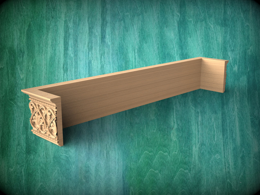 83 inches Wooden Window Pelmet