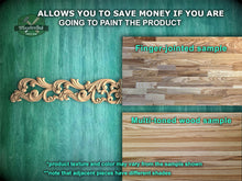 Load image into Gallery viewer, Traditional Acanthus Scroll Wood Onlay, Sophisticated Furniture Applique, Eco-Friendly Decor, 1pc, Unfinished, Home Wall Embellishments
