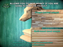 Load image into Gallery viewer, Greyhound wooden statue, Greyhound finial bed post, Greyhound statue of wood, Wooden dog statue cap
