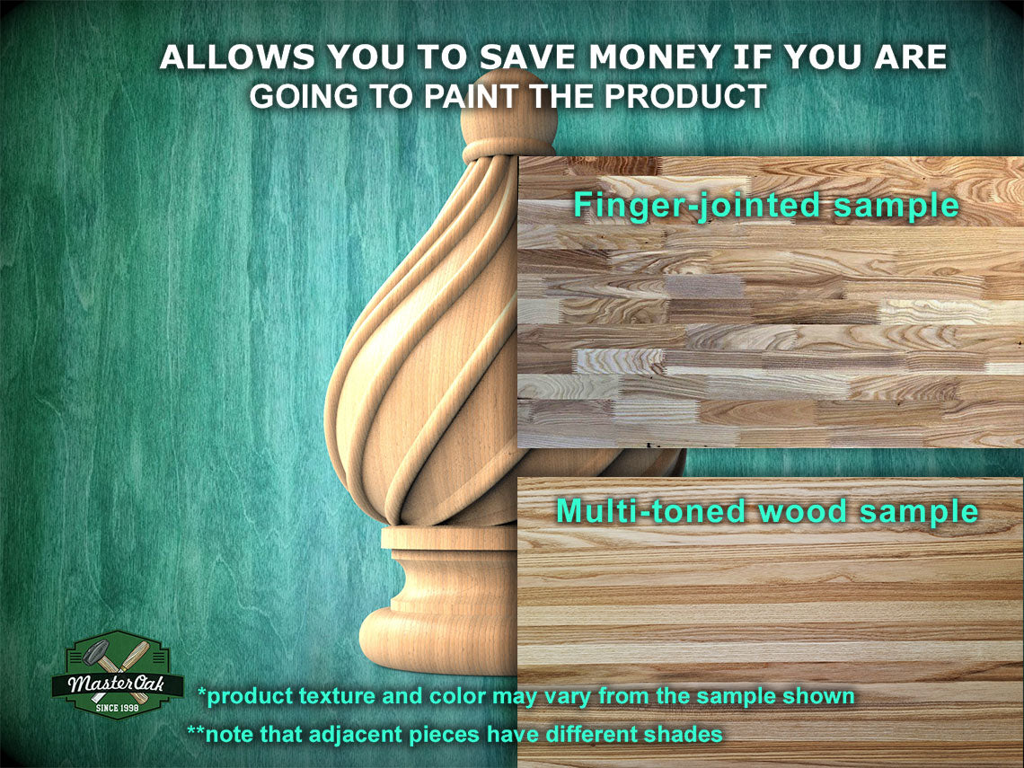 Ornamental Wooden Twisted Finial for furniture, Twisted cap, Staircase Newel Post Cap, Bed finials