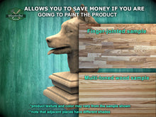 Load image into Gallery viewer, Husky wooden statue, Husky finial bed post, Husky statue of wood, Wooden dog statue cap
