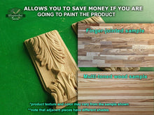 Load image into Gallery viewer, Decorative Carved Wooden Corbels Unpainted, Set 2pc, Home Wall Embellishments, wood onlays, wood wall art decor
