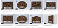 Custom order. Set of carved panels based on the client's 3D model.