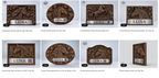 Custom order. Set of carved panels based on the client's 3D model.