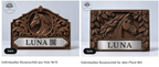Custom order. Set of carved panels based on the client's 3D model.