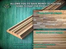 Load image into Gallery viewer, Refined Multi-Stepped Edge Wood Moulding - Perfect for Interior Enhancement, 40&quot; wood molding for walls, 1 pc, Unpainted, Baguette
