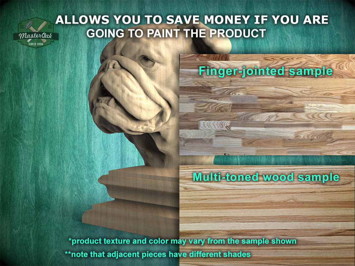 Bulldog Statue made of wood, Bulldog Wooden Finial for Staircase Newel Post, Bulldog finial bed post, Bulldog statue of wood