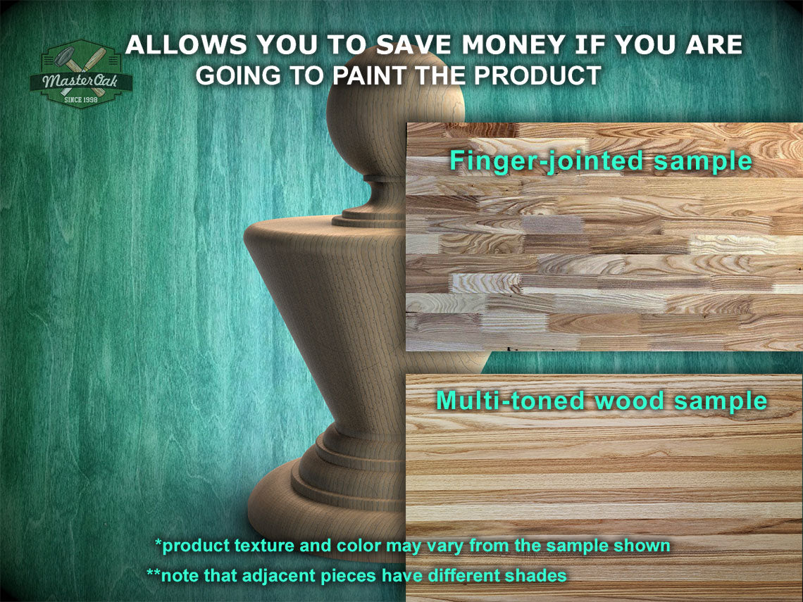 Conical Wooden Carved Post Finials with round base, Staircase Newel Post Cap, Bed finials