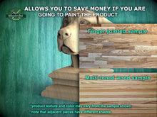 Load image into Gallery viewer, Labrador Statue #2 made of wood, Labrador Wooden Finial for Staircase Newel Post, Labrador finial bed post, Labrador statue of wood
