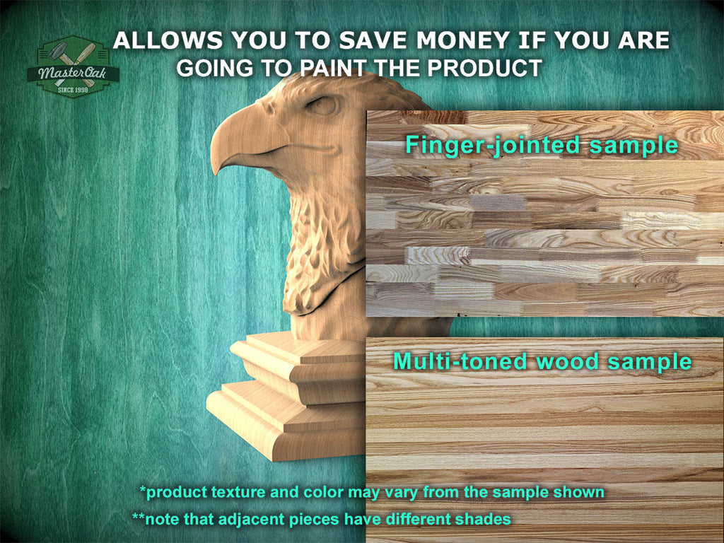 Eagle Wooden Finial for Staircase Newel Post, Eagle finial bed post, Eagle statue of wood, Wooden Eagle statue cap
