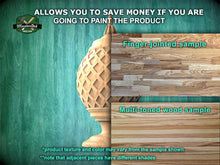Load image into Gallery viewer, Grid Shaped Finial For Staircases, Carved Post Finials with round base, Staircase Newel Post Cap, Bed finials
