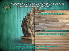 Load image into Gallery viewer, Wolf Wooden Finial for Staircase Newel Post, Wolf finial bed post, Wolf statue of wood, Wooden Wolf statue cap
