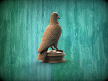 Load image into Gallery viewer, Custom order. Pigeon Wooden Finial for Staircase Newel Post, Hight - 9&quot;, round base width - 4.5&quot;, Oak wood, 1pc
