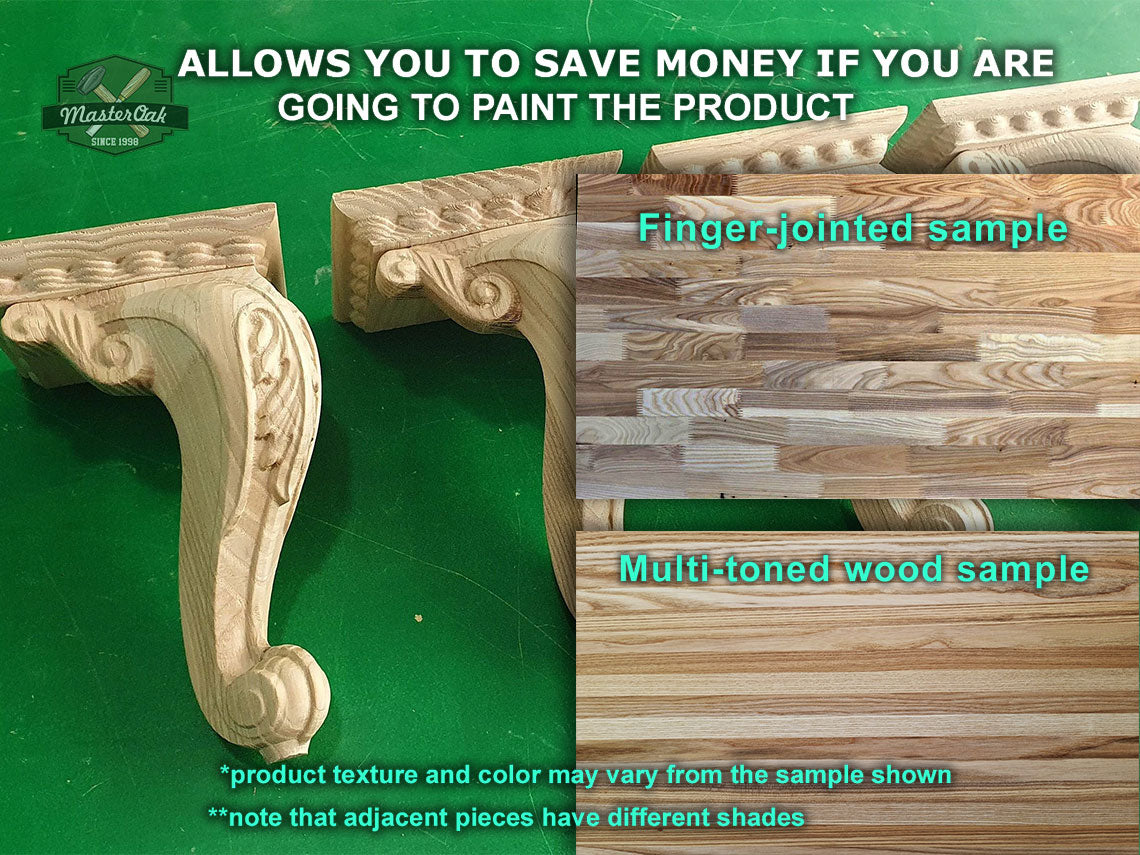 Carved Cabriole Legs, Set 4pc, for the cupboard, baroque Style, wooden legs, furniture leg