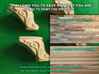 Carved Cabriole Legs, Set 4pc, for the cupboard, baroque Style, wooden legs, furniture leg