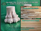 Lion Feet of Wood With Claws, Set 2 of pc, classic style feets, baroque legs, wooden feets, queen anne style
