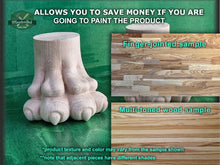 Load image into Gallery viewer, Lion Feet of Wood With Claws, Set 2 of pc, classic style feets, baroque legs, wooden feets, queen anne style
