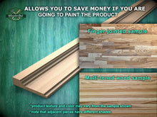 Load image into Gallery viewer, Stepped Profile Wood Molding - Elegant and Versatile Trim, 40&quot; wood molding for walls and ceilings , 1 pc, Unpainted, Baguette
