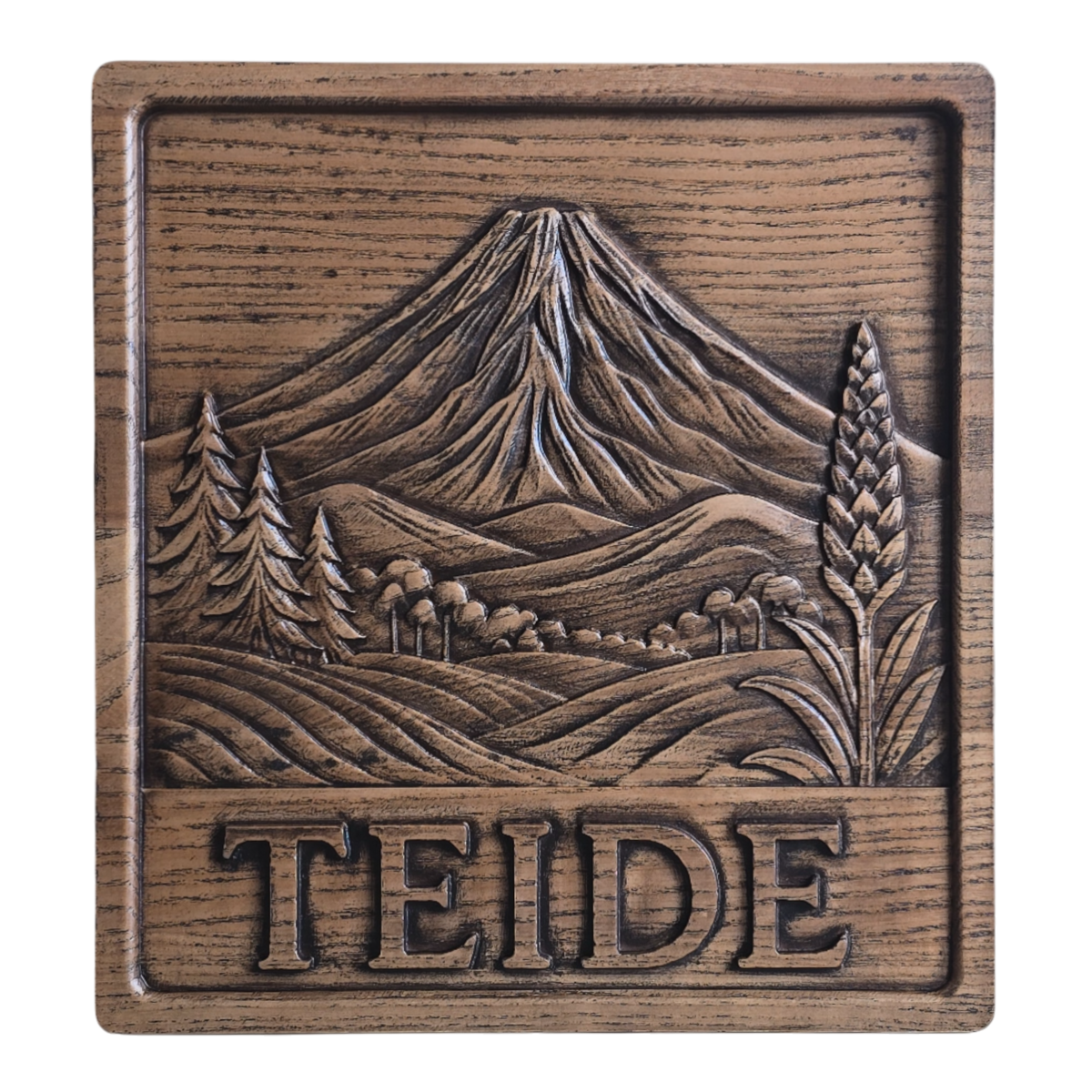 PATNF-010 Panel de Madera “Teide” — Relieve Decorativo