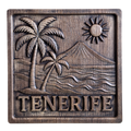 PATNF-005 Panel de madera tallada “Palmeras — Tenerife”