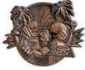 PATNF-045 Panel decorativo tallado “Ave tropical – Tenerife”