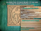 Carved Wooden Cross Panel, Religious Wall Art, Wooden Panel, 1pc, Unpainted, Furniture Carving, Architectural Woodwork