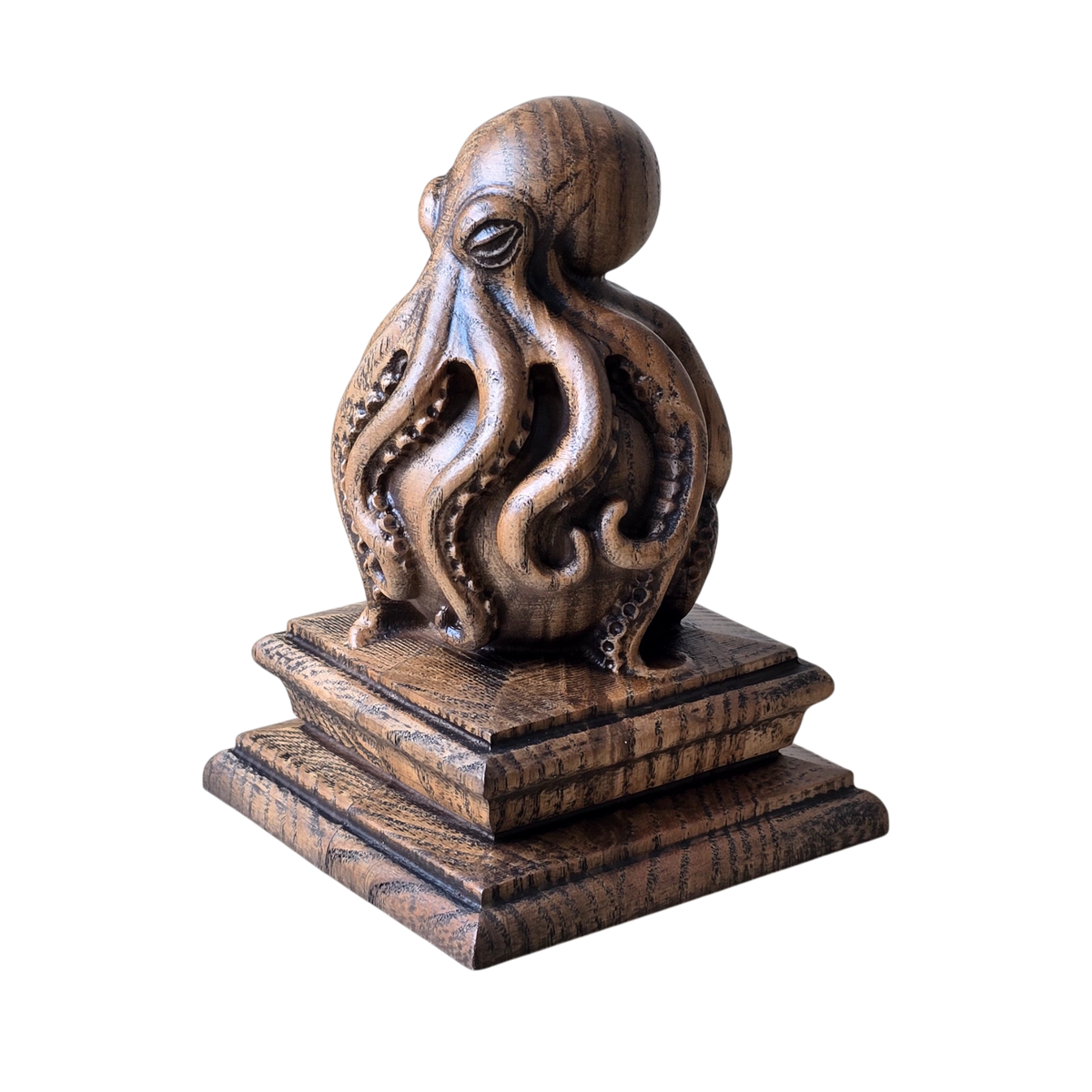 STNF-206 Figura decorativa de madera “Pulpo marino – Tenerife”