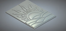 Load image into Gallery viewer, Custom order. Narnia carved door panels: Set of three pcs - Lion head, tree and sunset, material - Ash wood
