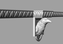 Load image into Gallery viewer, Custom order. Set of the top trims "Raven upper-band design", Ash wood
