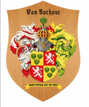 Load image into Gallery viewer, Custom order. Carved Family Crest according to the client's image, 1pc, Ash, Unpainted
