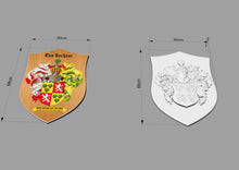 Load image into Gallery viewer, Custom order. Carved Family Crest according to the client's image, 1pc, Ash, Unpainted
