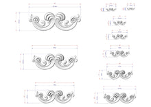 Load image into Gallery viewer, Large Floral Wood Applique – Ornate Carved Decoration for Furniture
