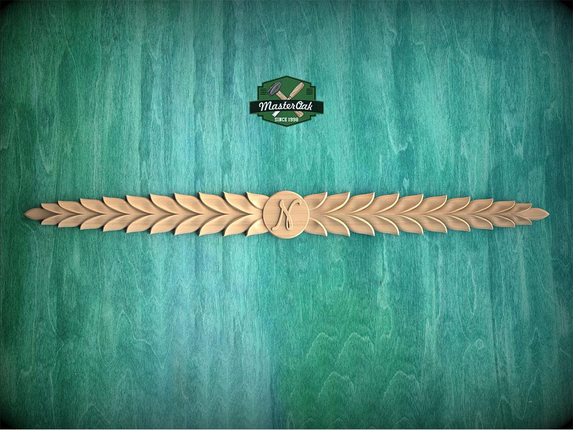 Personalized Floral Wood Trim Molding - Elegant Carved Wall Accent for Home Decor, Furniture Embellishment