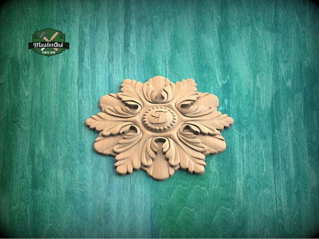 Personalized Crowned Petal Insignia — Baroque Bloom Rosette