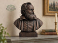 Galileo Galilei Bust, Hand-Finished Wood Sculpture | Astronomy & Science Decor