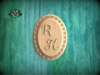 Personalized Regency Petal Emblem — Laurel Oval Crest