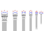 Wooden Carved Classic Corinthian Column Pilaster,  wood ionic  pilaster, 1pc, Unpainted, Carved Wood Trim Post Pillars, Flat Back Columns