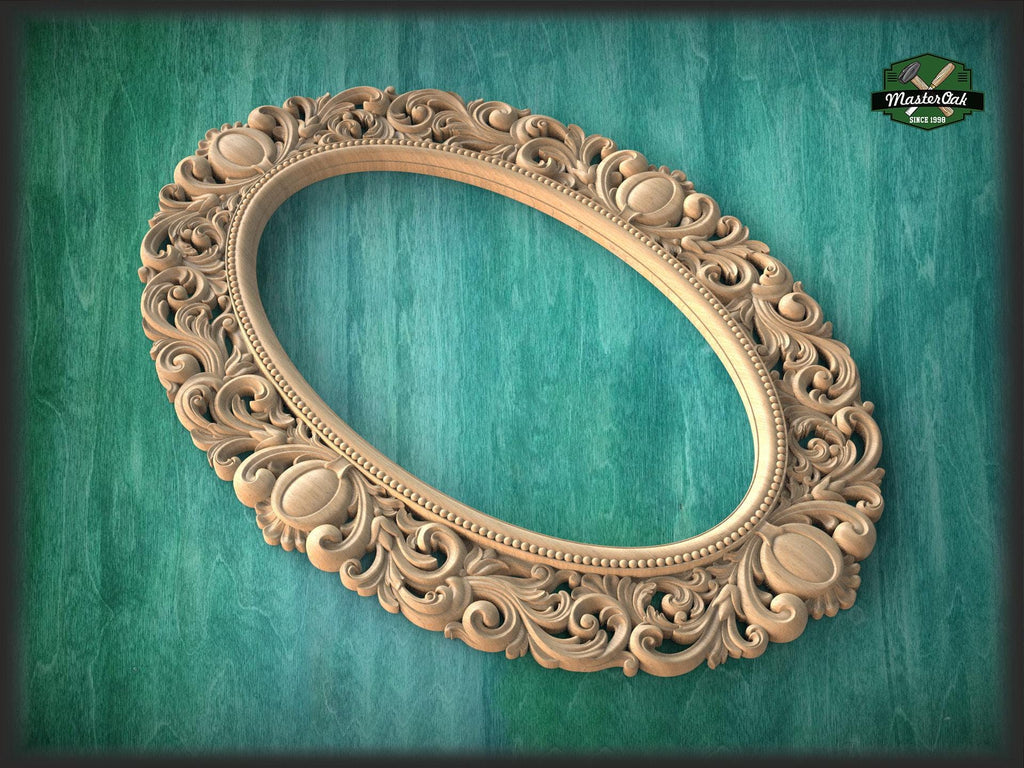 Large Carved Mirror Frame, Unpainted