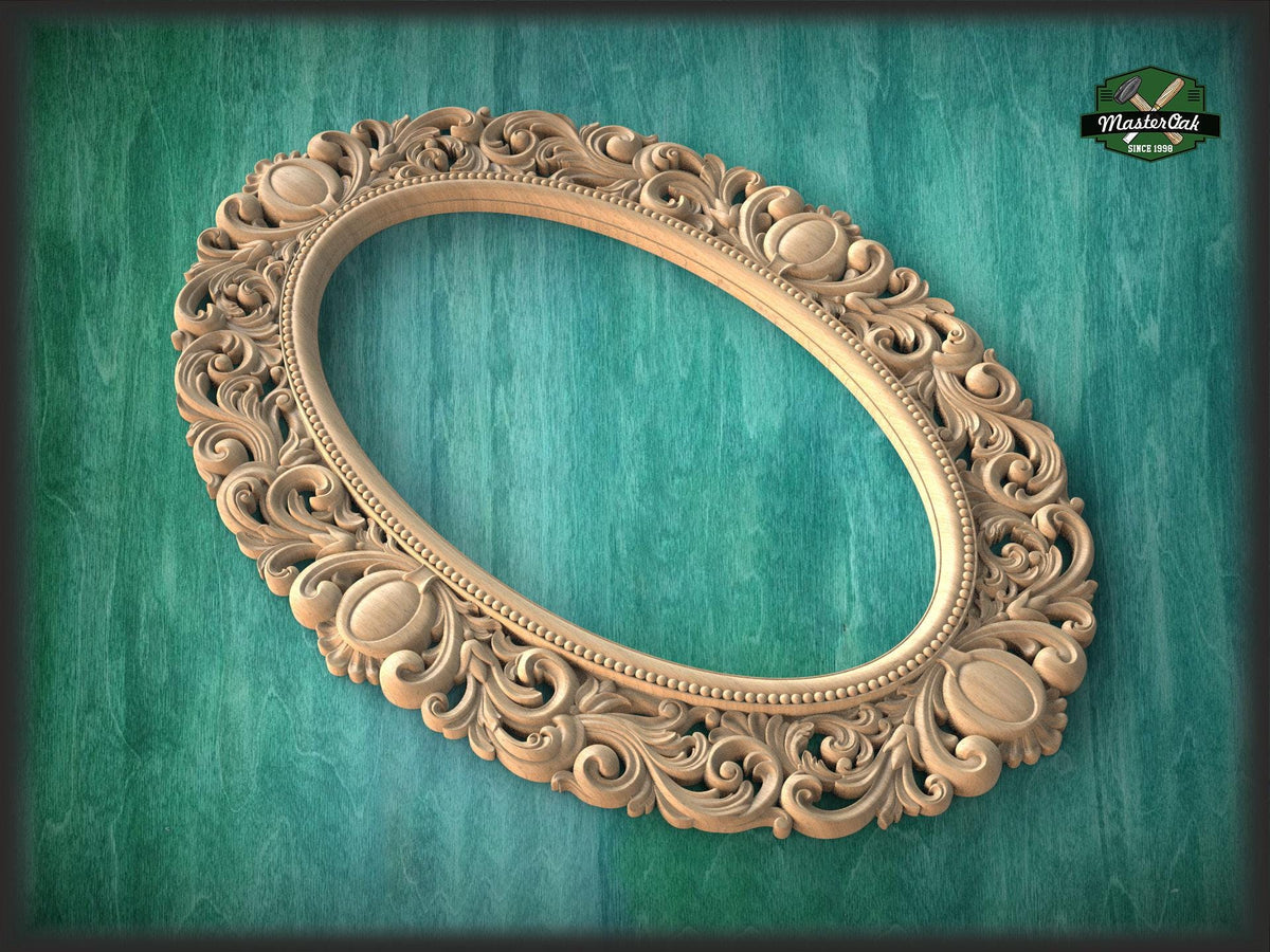 Large Carved Mirror Frame, Unpainted