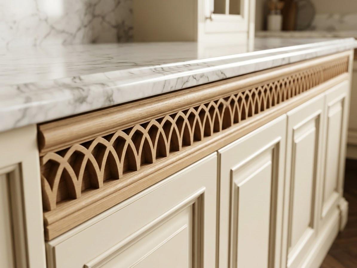 Gothic Wooden Molding – Carved Decorative Trim for Cabinets, Furniture and Vintage Home Decor