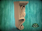 Owl Wall Bracket – Carved Wood Corbel for Mantel, Cabinet or Shelf