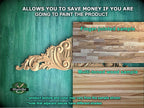 Most popular personalized carved decoration of wood, wooden onlay, 1pc
