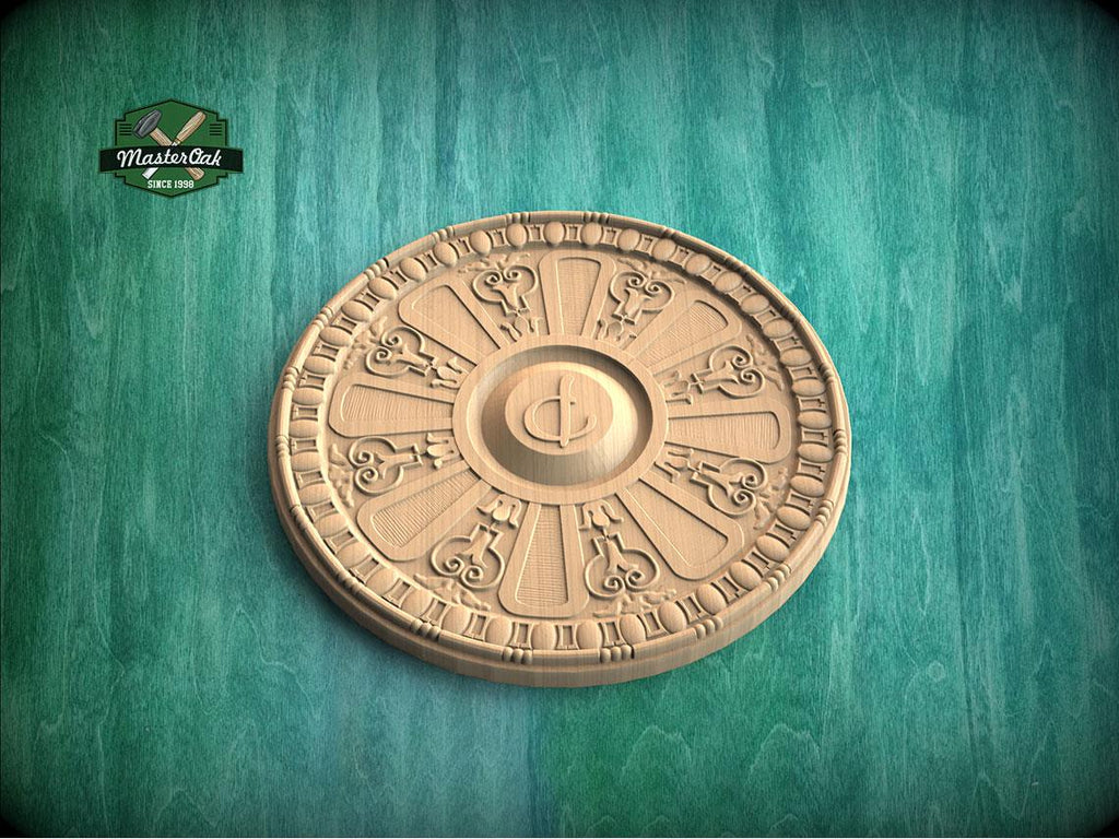 Personalized Solaris Monogram Disc — Imperial Compass Medallion