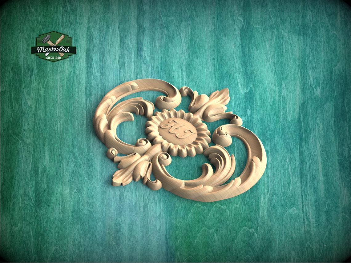 Personalized Decorative Insignia – Floral Embrace